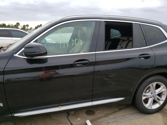 5UXTY3C00M9H96853 - 2021 BMW X3 SDRIVE3 BLACK photo 9