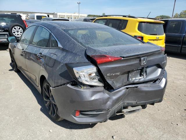 2HGFC2F87KH589560 - 2019 HONDA CIVIC SPOR Մոխրագույն լուսանկար 9