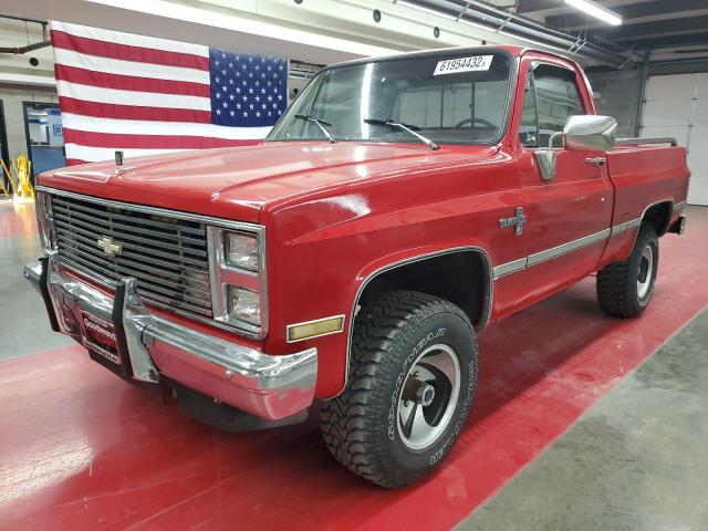 1GCEV14K0HJ113431 - 1987 CHEVROLET V10 RED photo 2