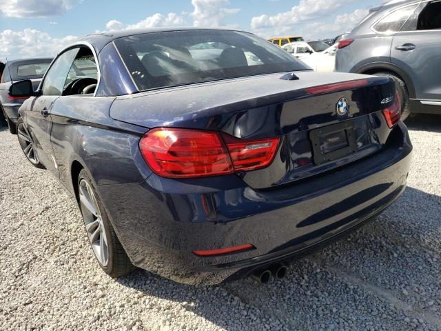 WBA3V5C57FP752441 - 2015 BMW 428 I BLUE photo 3