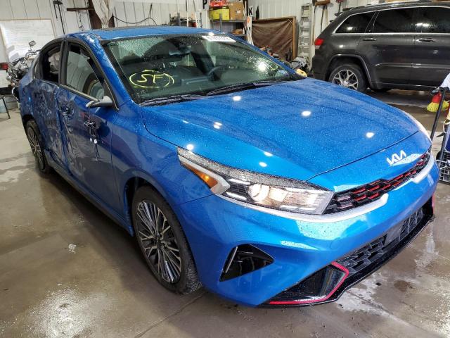 3KPF54AD2NE499760 - 2022 KIA FORTE GT L BLUE photo 1