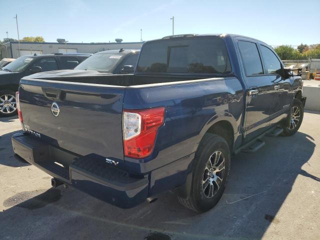 1N6AA1EF8MN517265 - 2021 NISSAN TITAN SV BLUE photo 4