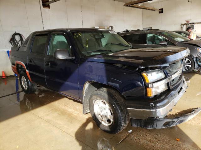 3GNEK12T64G161202 - 2004 CHEVROLET AVALANCHE BLUE photo 1