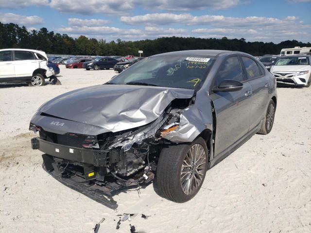 3KPF54AD0NE469351 - 2022 KIA FORTE GT L GRAY photo 2