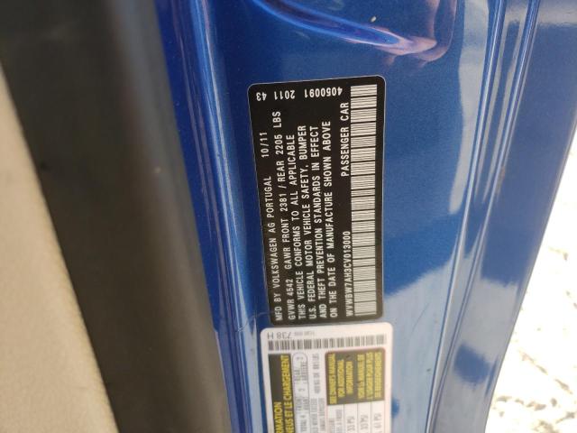 WVWBW7AH3CV013000 - 2012 VOLKSWAGEN EOS KOMFOR 蓝色 照片 10
