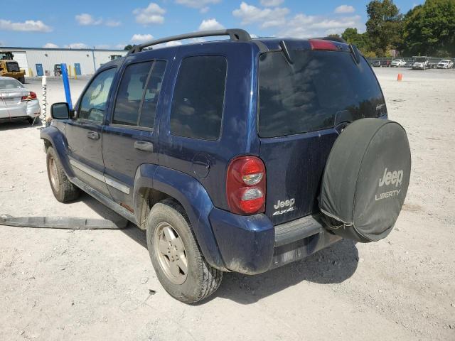 1J4GL48K96W291181 - 2006 JEEP LIBERTY SP BLUE photo 3