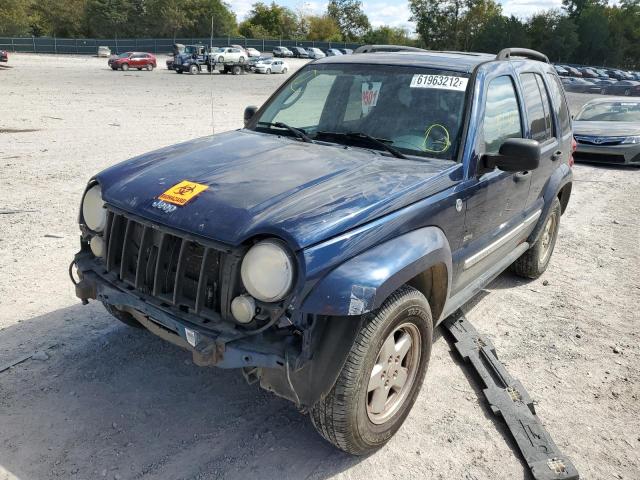 1J4GL48K96W291181 - 2006 JEEP LIBERTY SP BLUE photo 9