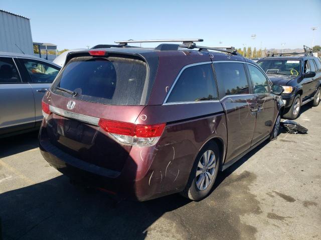 5FNRL5H69EB125916 - 2014 HONDA ODYSSEY EX RED photo 4