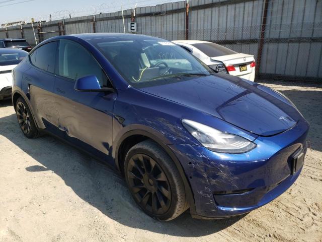5YJYGAEE8MF151040 - 2021 TESLA MODEL Y أزرق صورة 1