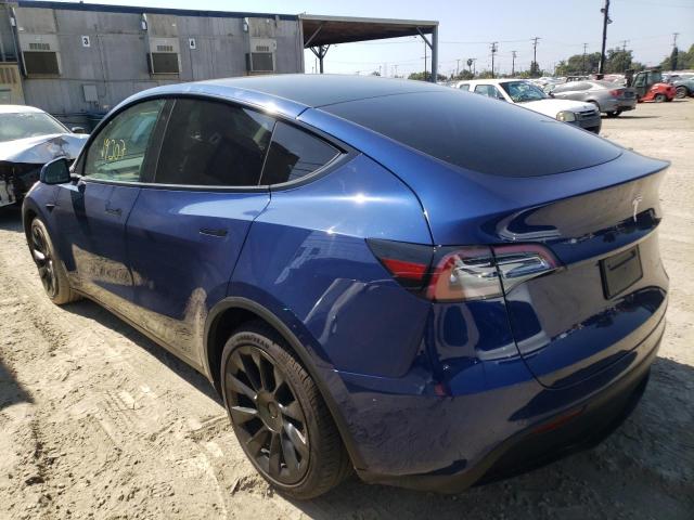 5YJYGAEE8MF151040 - 2021 TESLA MODEL Y أزرق صورة 3