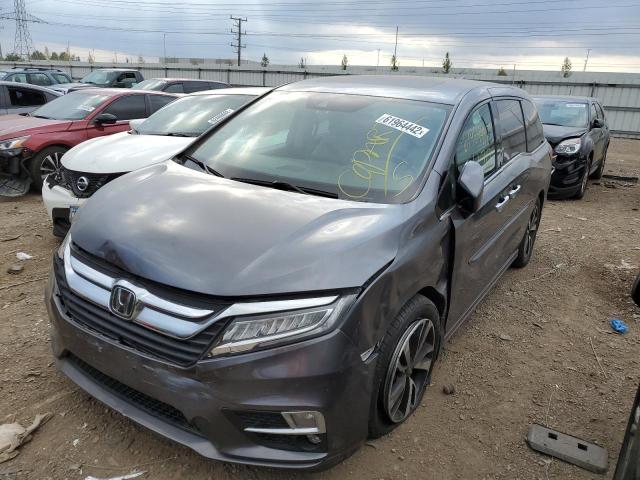 5FNRL6H99JB031125 - 2018 HONDA ODYSSEY EL GRAY photo 2