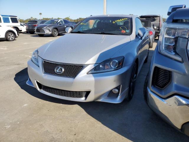 JTHFF2C29D2527187 - 2013 LEXUS IS 250 SILVER photo 2