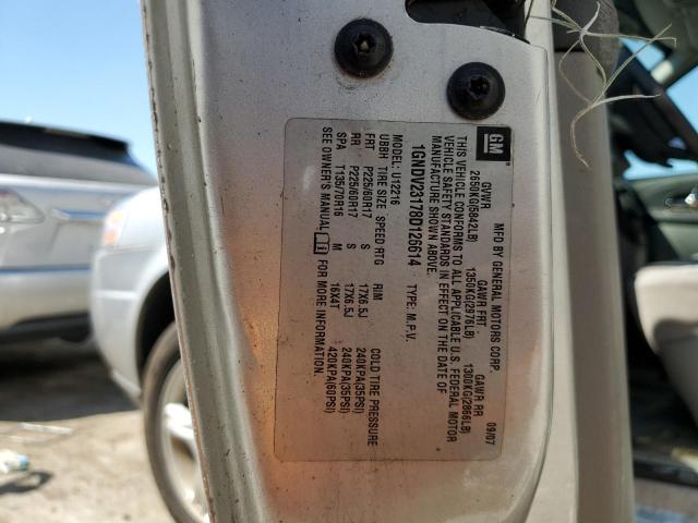 1GNDV23178D126614 - 2008 CHEVROLET UPLANDER L Gümüş foto 10