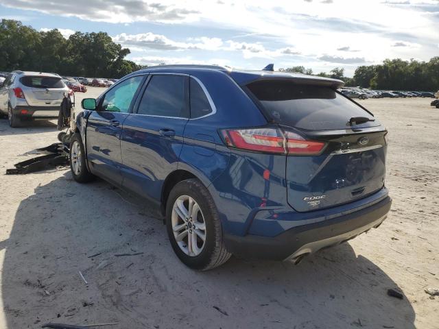 2FMPK3J96LBA05435 - 2020 FORD EDGE SEL BLUE photo 3