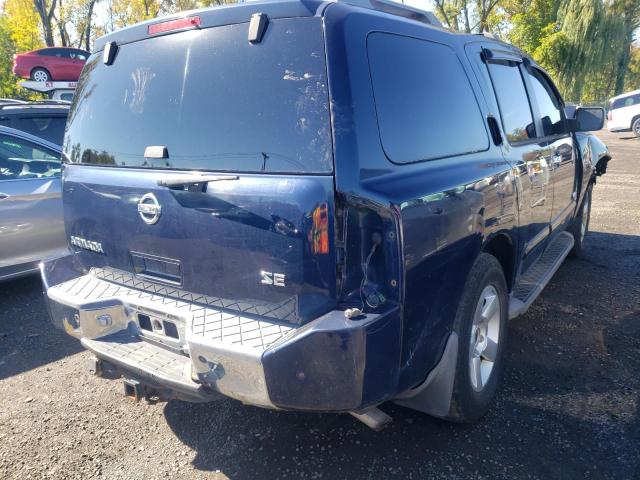 5N1AA08B46N724207 - 2006 NISSAN ARMADA SE BLUE photo 4