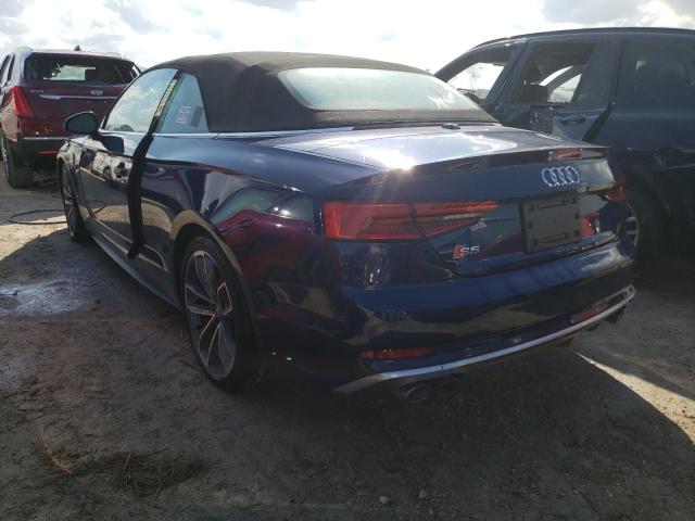 WAU24GF54JN000643 - 2018 AUDI S5 PRESTIG BLUE photo 3