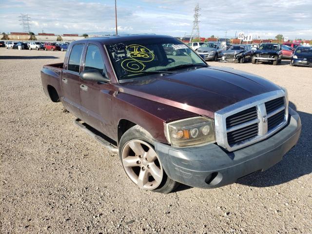 1D7HE28N35S324223 - 2005 DODGE DAKOTA QUA MAROON photo 1