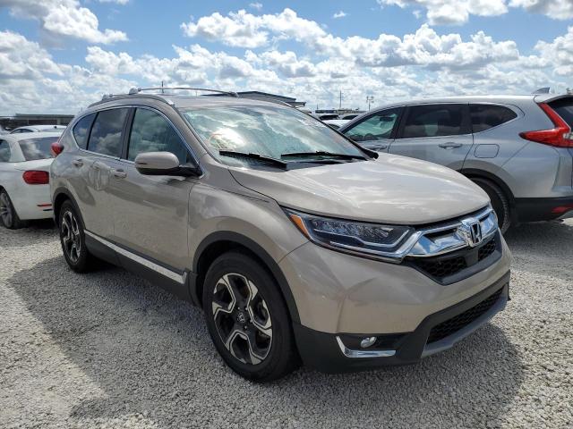 5J6RW1H94KL001517 - 2019 HONDA CR-V TOURI BEIGE photo 1