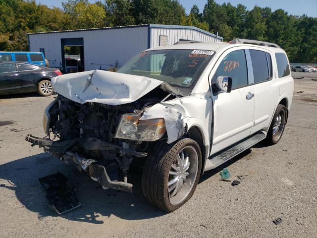 5N1BA0NDXAN605368 - 2010 NISSAN ARMADA SE WHITE photo 2