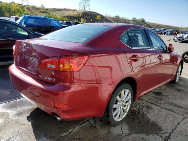 JTHCK262065003616 - 2006 LEXUS IS 250 BURGUNDY photo 4