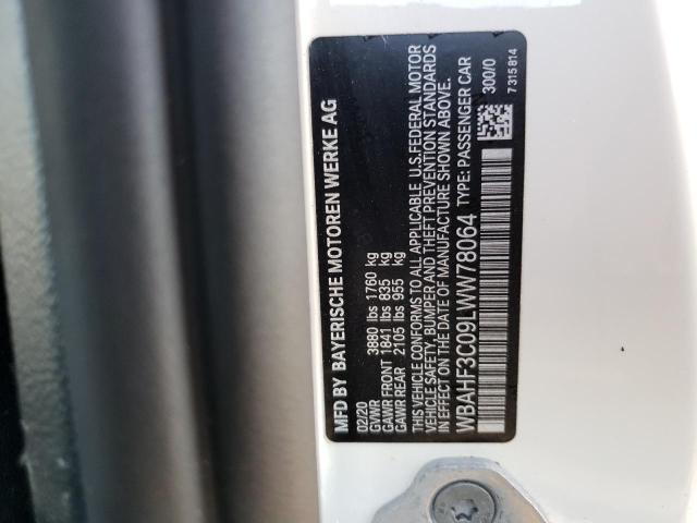 WBAHF3C09LWW78064 - 2020 BMW Z4 SDRIVE3 白色 照片 10