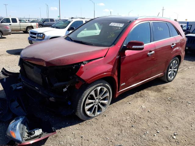 5XYKWDA71FG592439 - 2015 KIA SORENTO SX BURGUNDY photo 2