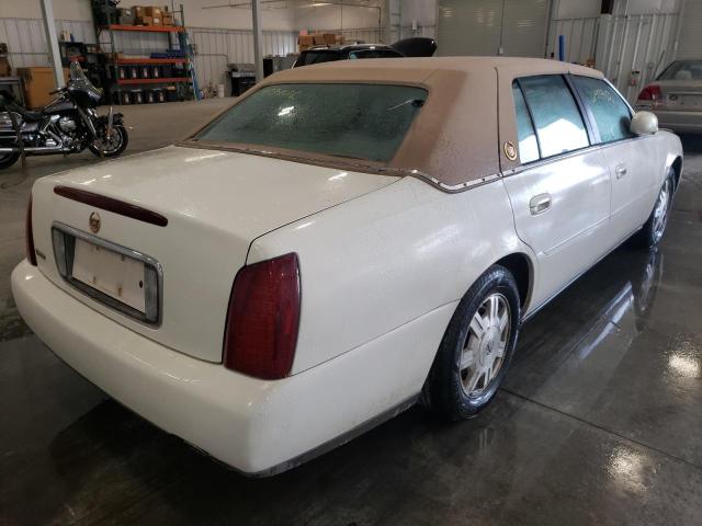 1G6KD54Y64U206872 - 2004 CADILLAC DEVILLE WHITE photo 4