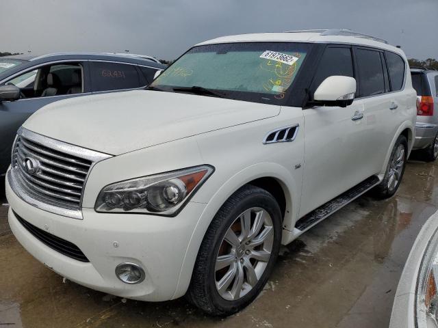 JN8AZ2NC1E9351998 - 2014 INFINITI QX80 WHITE photo 2