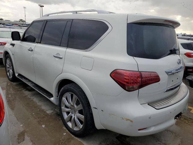 JN8AZ2NC1E9351998 - 2014 INFINITI QX80 WHITE photo 3