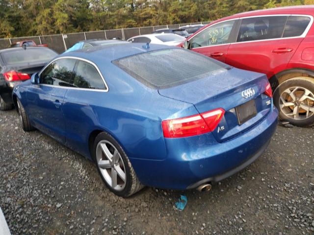 WAUDK78T68A022459 - 2008 AUDI A5 QUATTRO BLUE photo 3