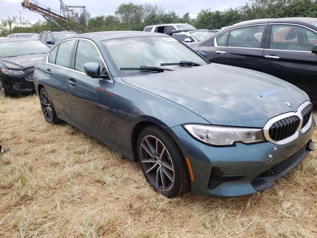 3MW5R7J07M8B95414 - 2021 BMW 330XI BLUE photo 1