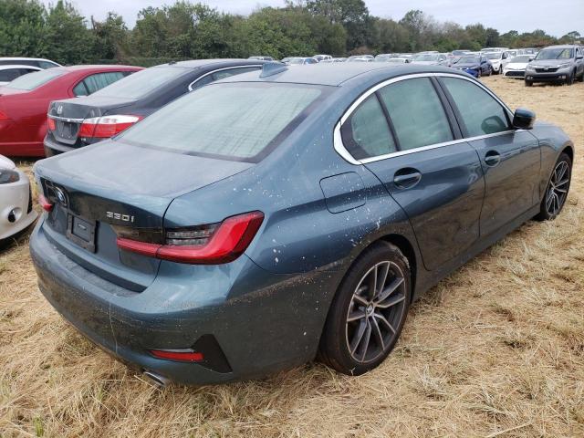 3MW5R7J07M8B95414 - 2021 BMW 330XI BLUE photo 4