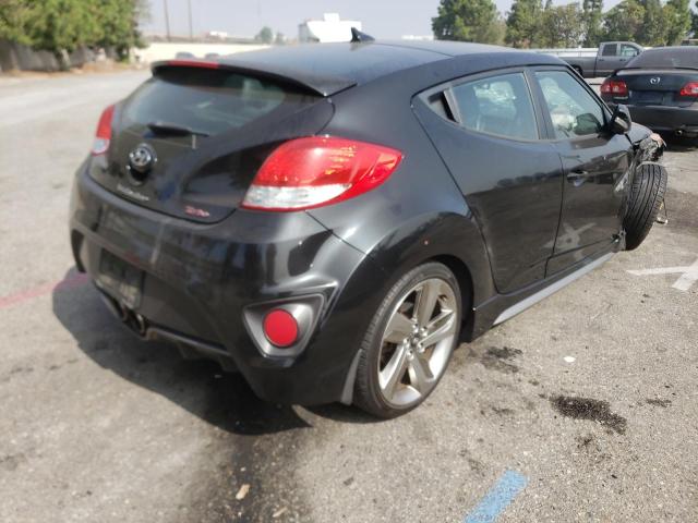 KMHTC6AE6DU158791 - 2013 HYUNDAI VELOSTER T BLACK photo 4