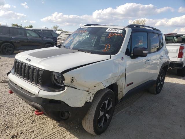 ZACNJBC15KPK25446 - 2019 JEEP RENEGADE T WHITE photo 2