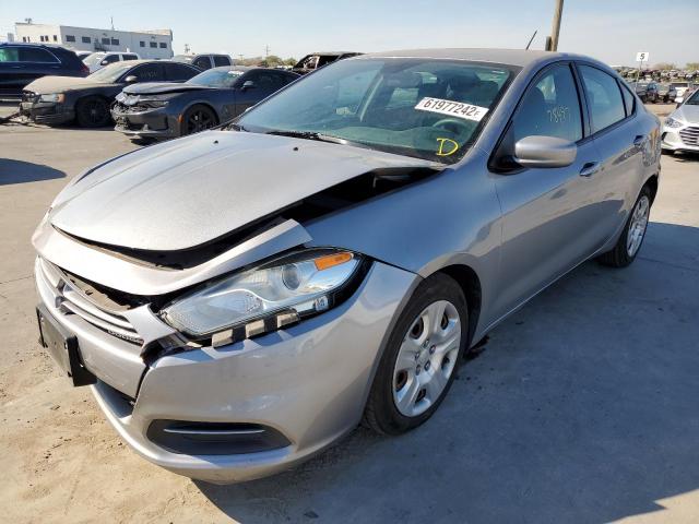 1C3CDFAA9FD345576 - 2015 DODGE DART SILVER photo 2