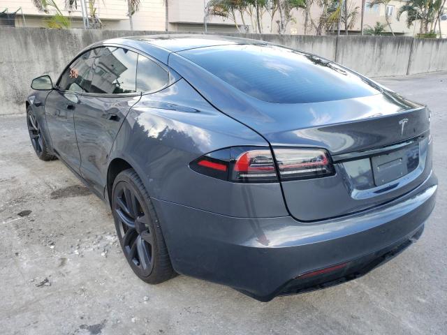 5YJSA1E53NF478485 - 2022 TESLA MODEL S Boz foto 3