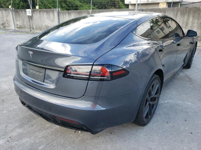 5YJSA1E53NF478485 - 2022 TESLA MODEL S Boz foto 4