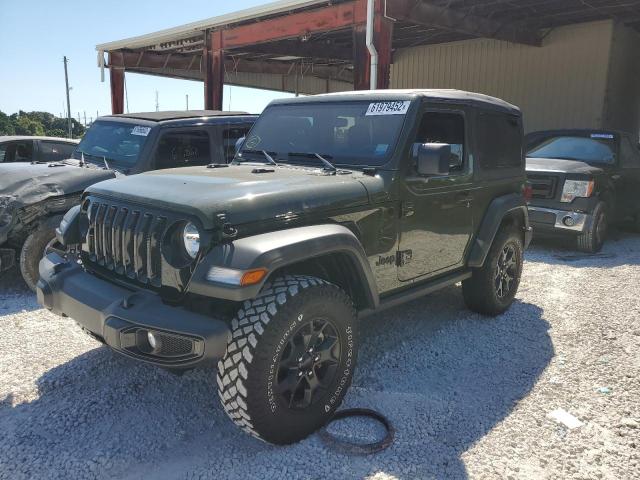 1C4HJXAG8MW587877 - 2021 JEEP WRANGLER S GREEN photo 2