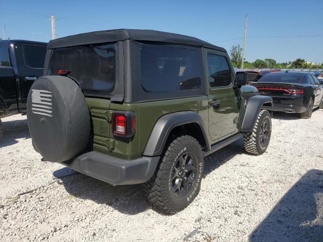 1C4HJXAG8MW587877 - 2021 JEEP WRANGLER S GREEN photo 4