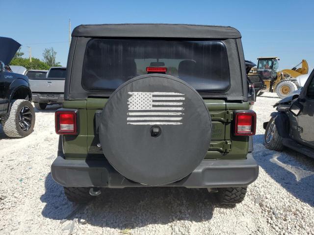 1C4HJXAG8MW587877 - 2021 JEEP WRANGLER S GREEN photo 6