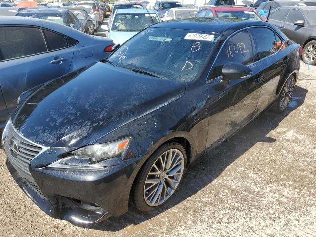 JTHBF1D2XE5020497 - 2014 LEXUS IS 250 BLACK photo 2