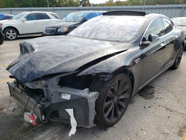 5YJSA1DP0DFP25365 - 2013 TESLA MODEL S BLACK photo 2