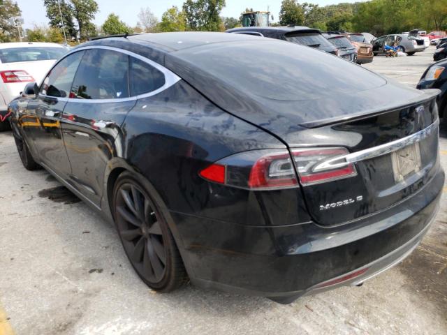 5YJSA1DP0DFP25365 - 2013 TESLA MODEL S BLACK photo 3