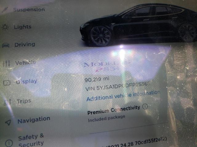 5YJSA1DP0DFP25365 - 2013 TESLA MODEL S BLACK photo 8