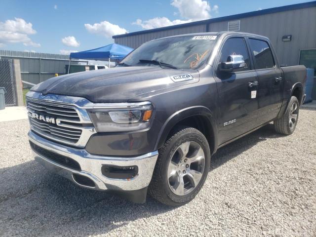 1C6RREJT3KN912685 - 2019 RAM 1500 LARAM GRAY photo 2