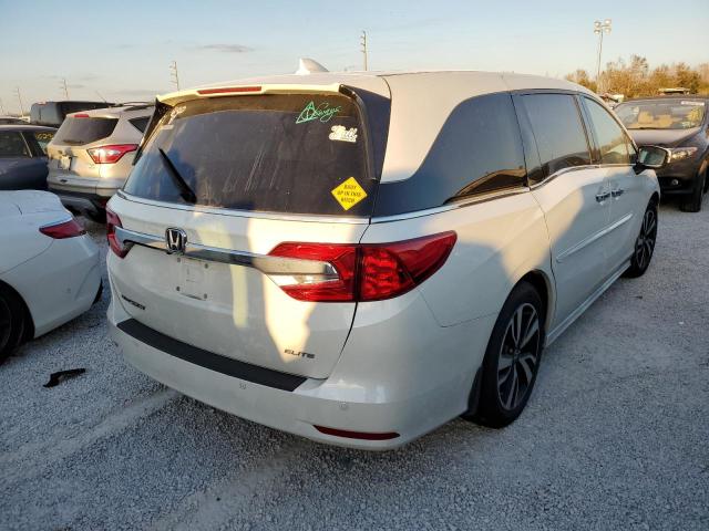 5FNRL6H97KB003664 - 2019 HONDA ODYSSEY EL WHITE photo 4