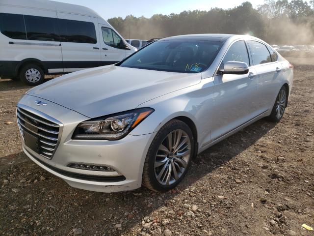 KMHGN4JF5FU022342 - 2015 HYUNDAI GENESIS 5. SILVER photo 2