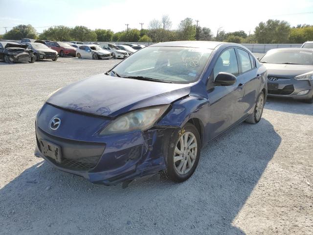 JM1BL1V78C1673967 - 2012 MAZDA 3 I BLUE photo 2