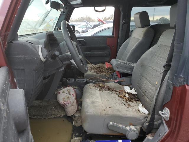 1J4FA54108L535535 - 2008 JEEP WRANGLER S BURGUNDY photo 5
