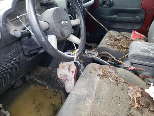 1J4FA54108L535535 - 2008 JEEP WRANGLER S BURGUNDY photo 6